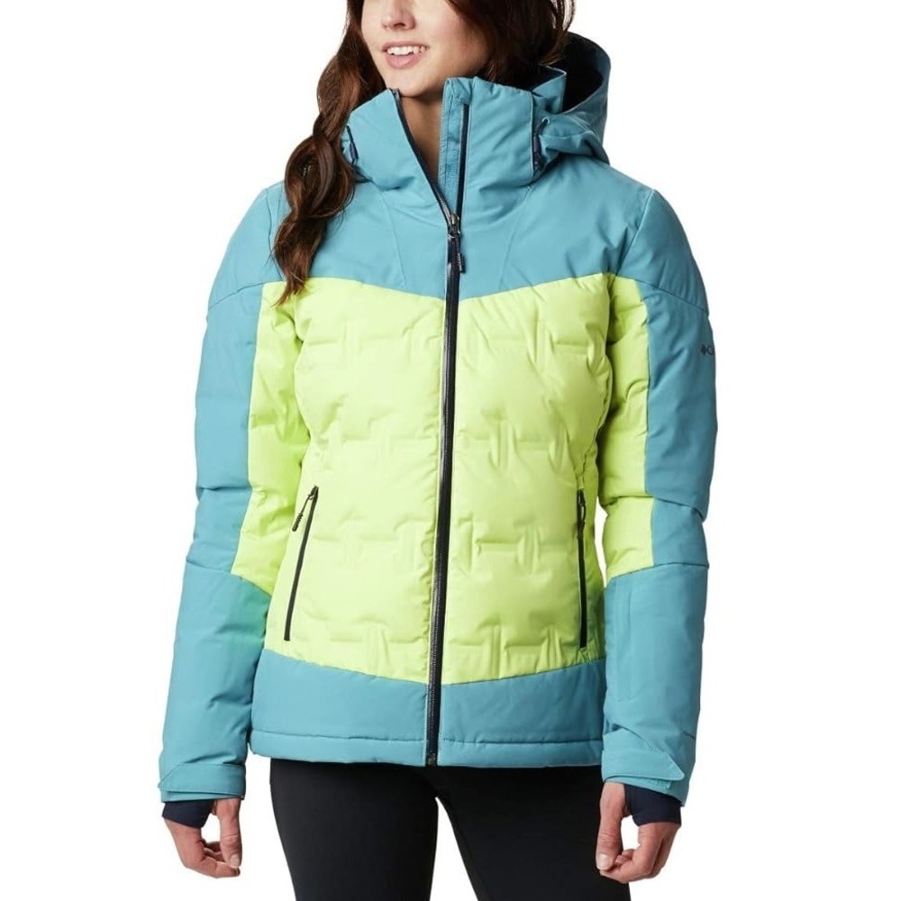 Columbia Women's Wild Card Down-Filled Winter Jacket,‎ Voltage / Canyon Blue